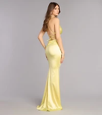 Morelia Satin Mermaid Formal Dress