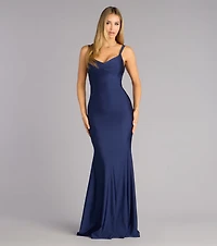 Trish Open Back Mermaid Formal Dress