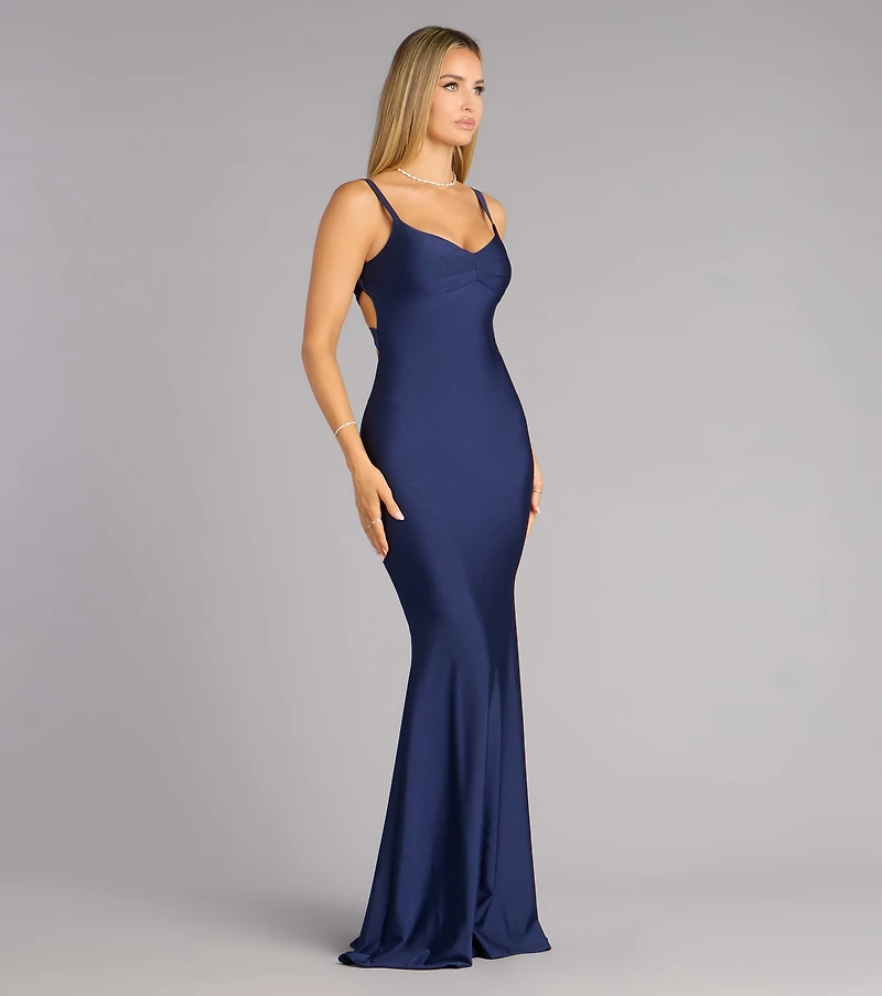Trish Open Back Mermaid Formal Dress