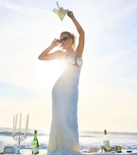 Mel Satin Mermaid Formal Dress