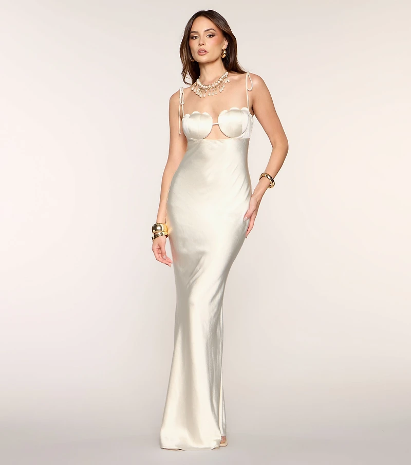 Mel Satin Mermaid Formal Dress