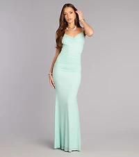 Sophia Mesh Open Back Mermaid Formal Dress
