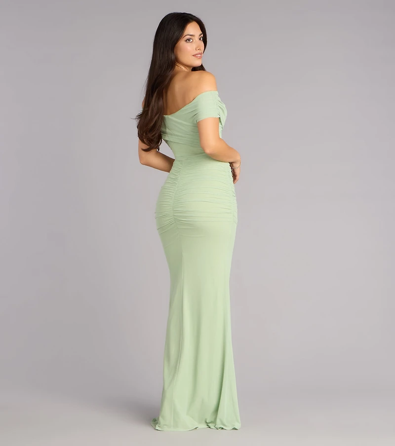 Allison Off-The-Shoulder Mermaid Formal Dress
