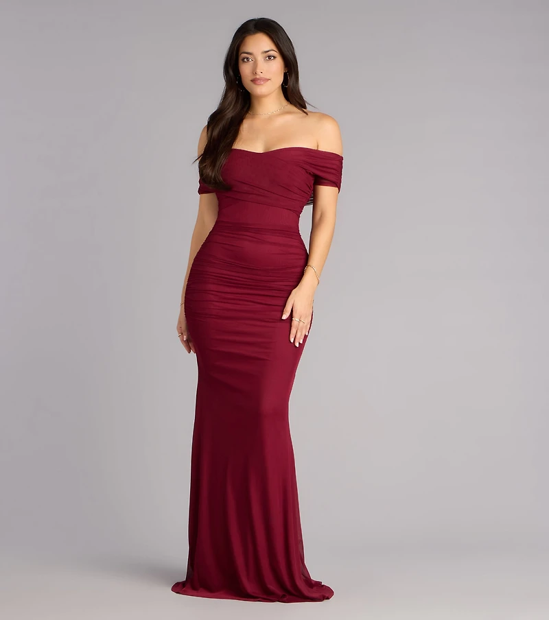 Allison Off-The-Shoulder Mermaid Formal Dress