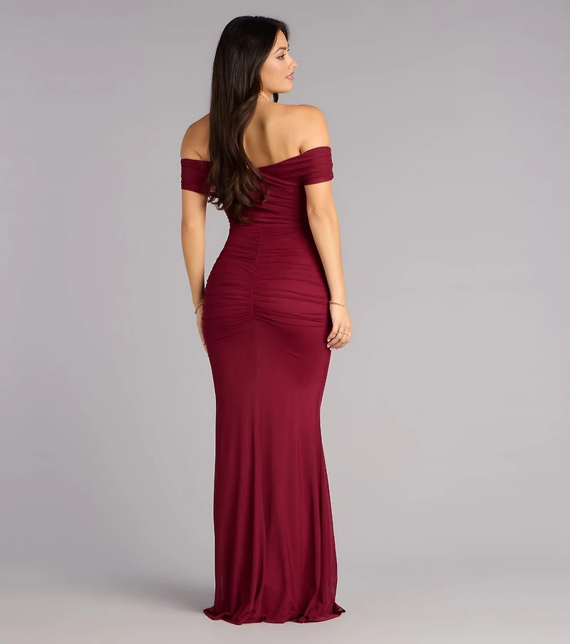 Allison Off-The-Shoulder Mermaid Formal Dress