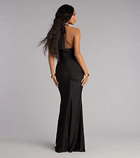 Zaria Halter Mermaid Formal Dress