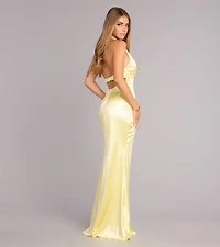 Ariyah Satin Halter Mermaid Dress