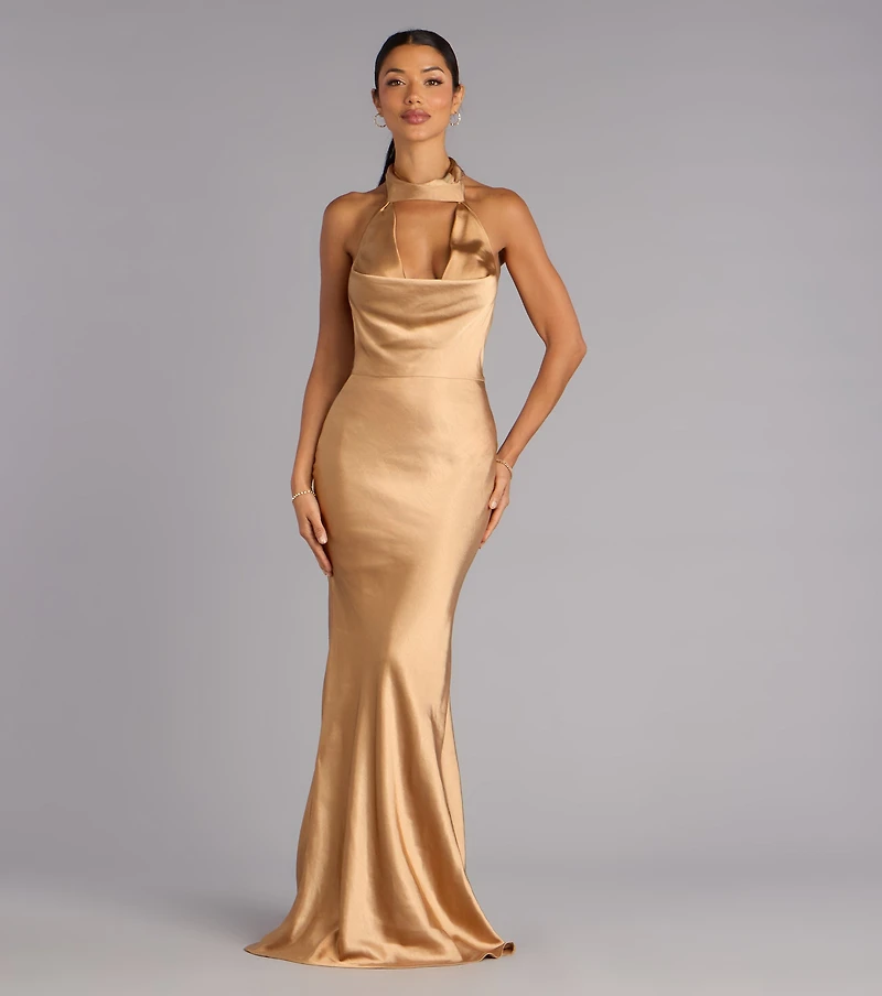 Vera Satin Mermaid Formal Dress