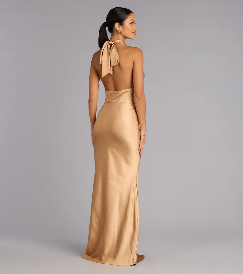 Vera Satin Mermaid Formal Dress