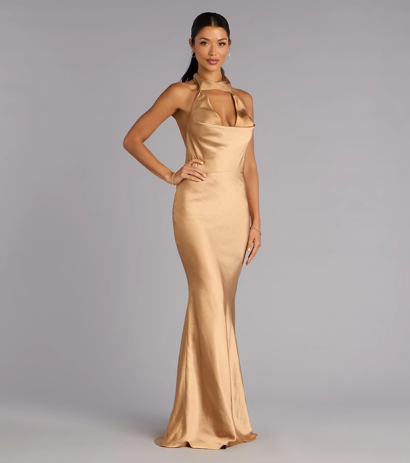 Vera Satin Mermaid Formal Dress