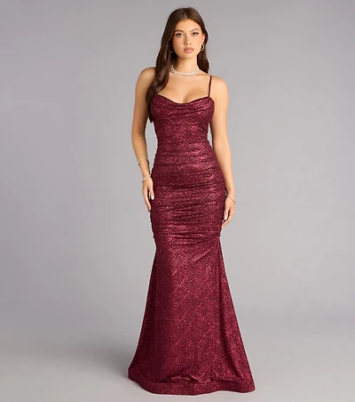 Adelyn Glitter Knit Mermaid Dress