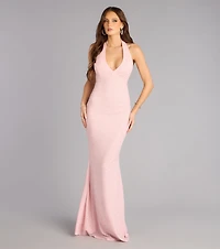 Cleo Glitter Knit Mermaid Formal Dress