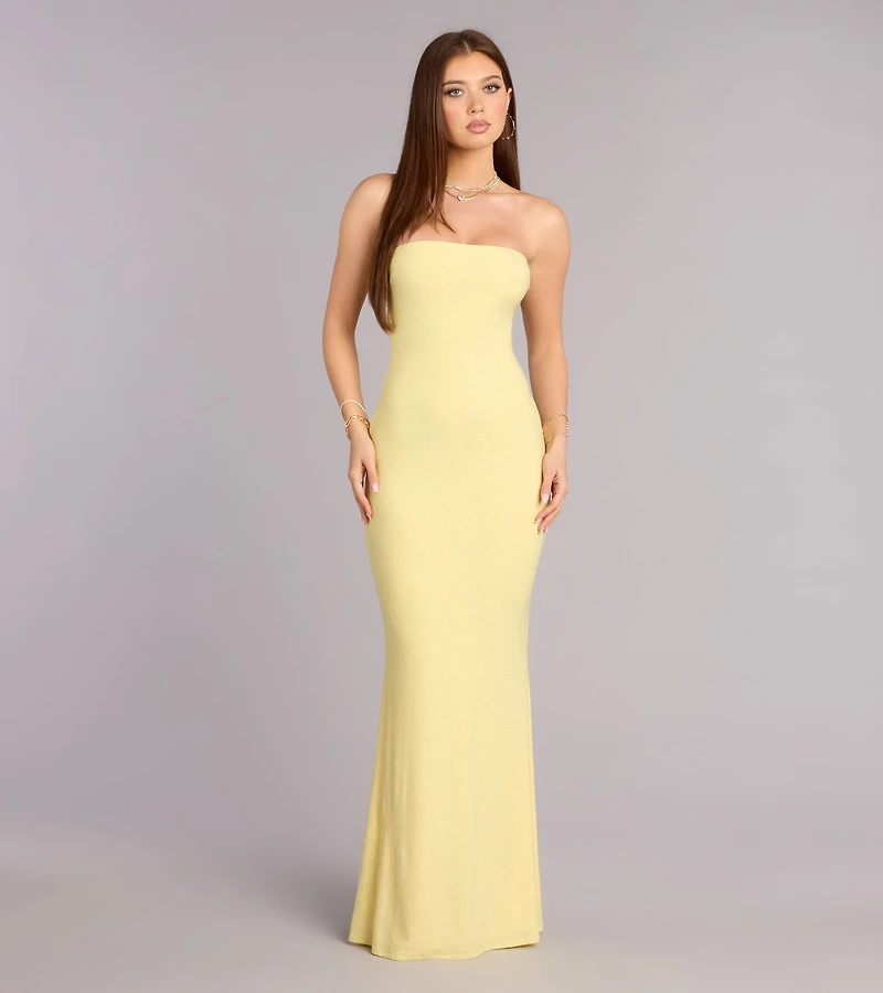 Alaina Glitter Knit Mermaid Dress