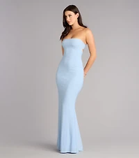 Alaina Glitter Knit Mermaid Dress