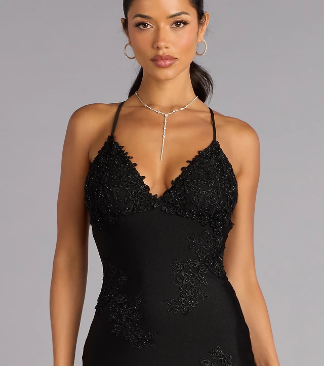 Windsor Blanca Open Back Mermaid Formal Dress at Hamilton Place in Chattanooga, TN Windsor Blanca Open Back Mermaid Formal Dress at Hamilton Place in Chattanooga, TN