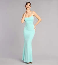 Aubree Glitter Mermaid Formal Dress
