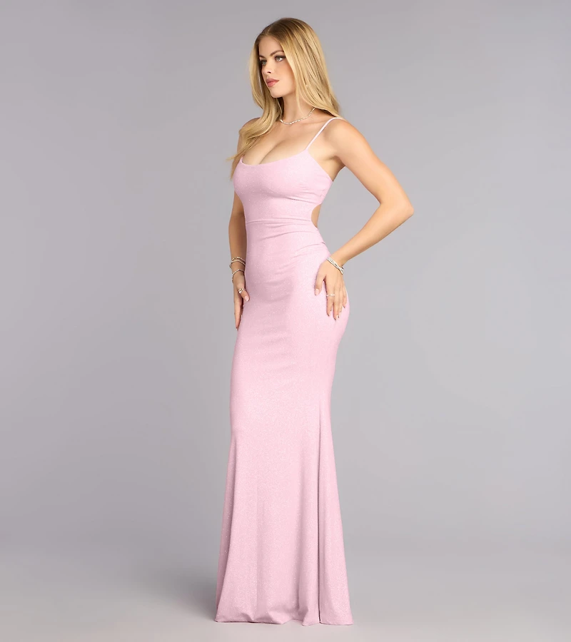 Aubree Glitter Mermaid Formal Dress