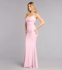 Aubree Glitter Mermaid Formal Dress