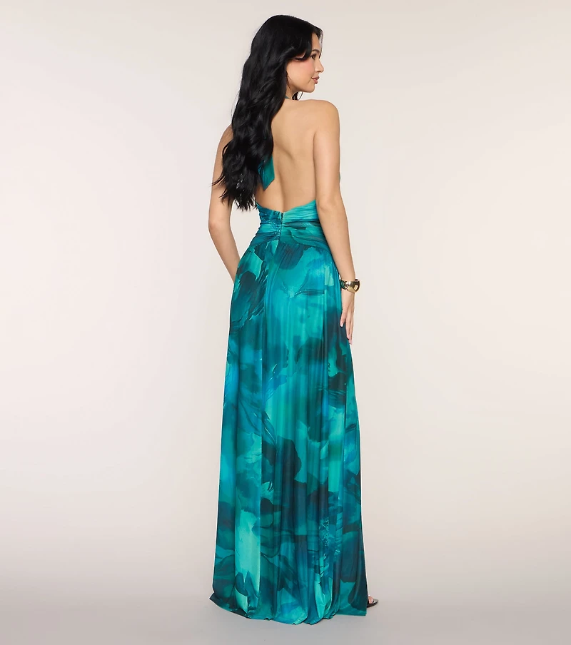 Katana Abstract A-Line Formal Dress