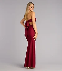 Monae Tie-Back Mermaid Formal Dress