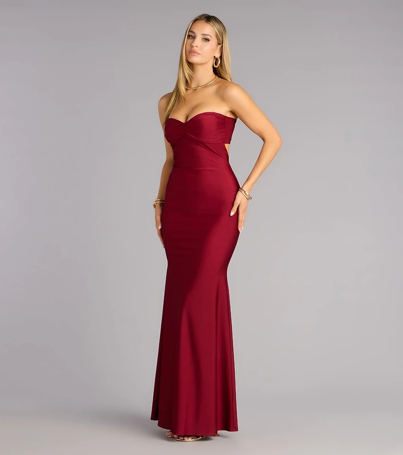 Monae Tie-Back Mermaid Formal Dress