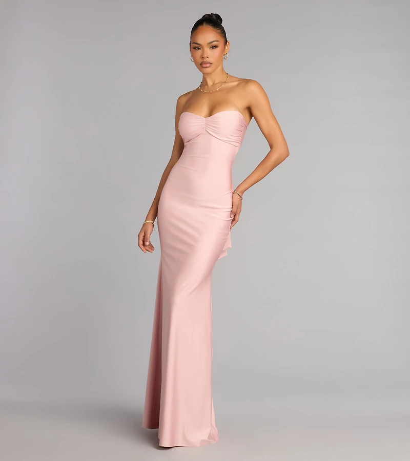 Monae Tie-Back Mermaid Formal Dress