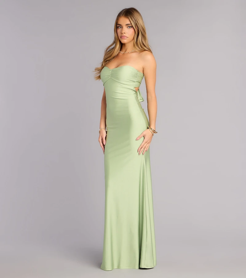 Monae Tie-Back Mermaid Formal Dress