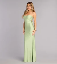 Monae Tie-Back Mermaid Formal Dress