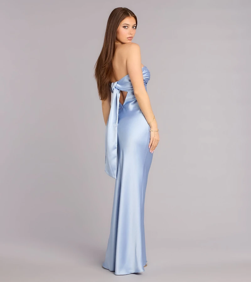 Marlissa Satin Column Formal Dress