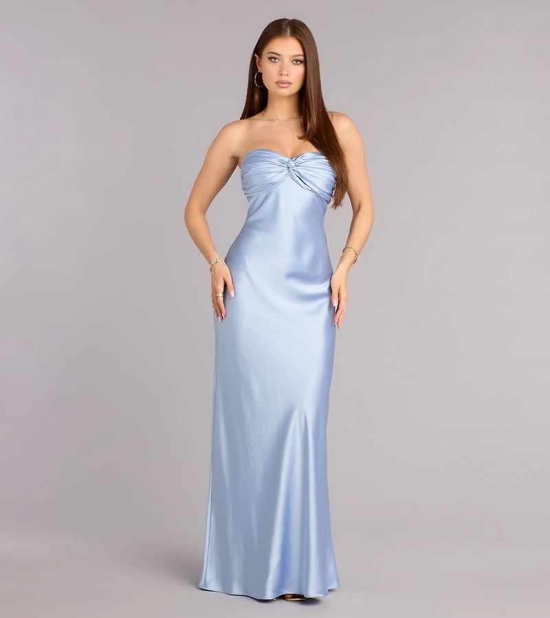 Marlissa Satin Column Formal Dress