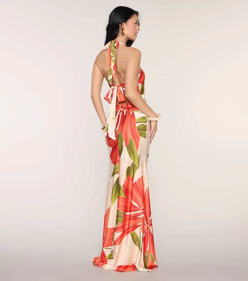 Maryanne Floral A-Line Formal Dress