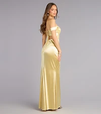 Stevie Off-The-Shoulder Formal Dress