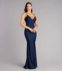 Scarlet Strappy Back Mermaid Formal Dress