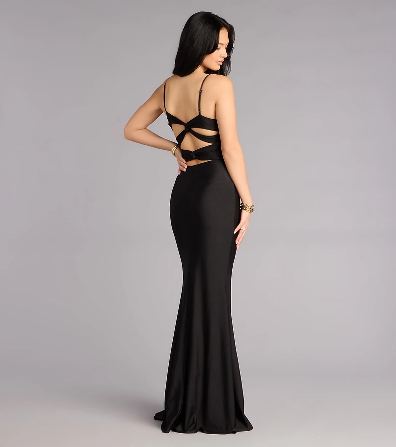 Scarlet Strappy Back Mermaid Formal Dress