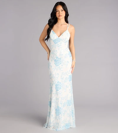 Manisha Floral Mermaid Formal Dress