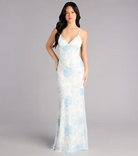 Manisha Floral Mermaid Formal Dress