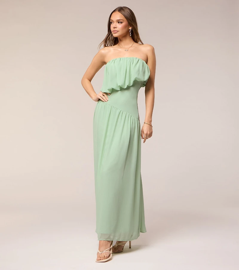 Mildred Chiffon Strapless Formal Dress