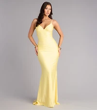 Amelia Lace-Up Mermaid Formal Dress