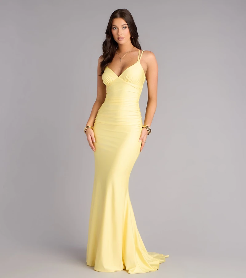 Amelia Lace-Up Mermaid Formal Dress