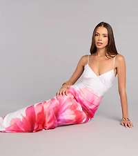 Aylin Tropical Floral Formal Dress