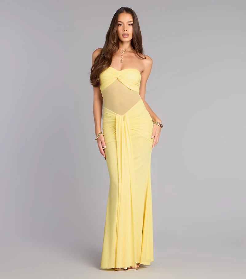 Hailey Strapless Mermaid Formal Dress
