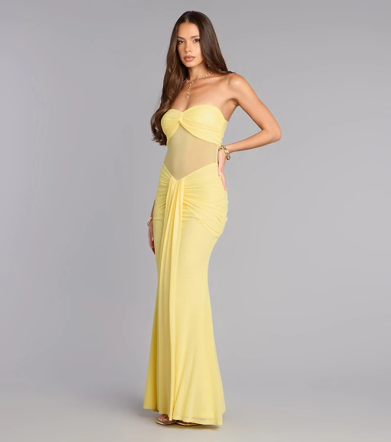 Hailey Strapless Mermaid Formal Dress