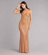 Lindsay Rhinestone Mermaid Formal Dress
