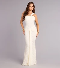 Giana Lace One-Shoulder Formal Dress