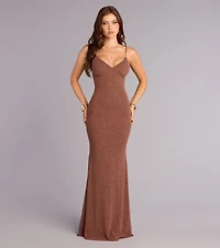 Brittany Glitter Mermaid Formal Dress