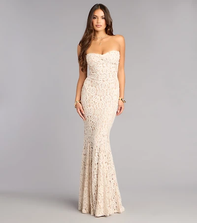 Isabelle Lace Sweetheart Mermaid Formal Dress