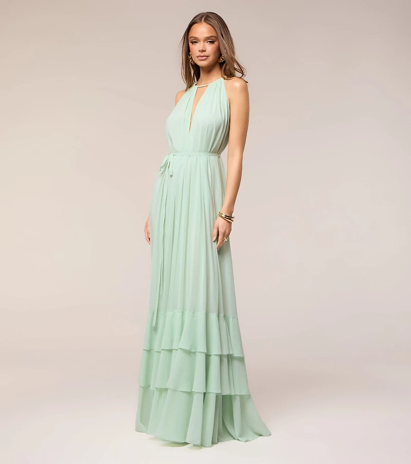 Sarah Chiffon Ruffle A-Line Formal Dress
