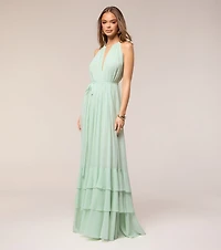 Sarah Chiffon Ruffle A-Line Formal Dress
