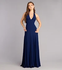 Julianna Chiffon Halter A-Line Formal Dress