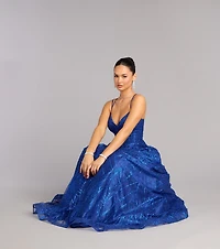 Soraya Glitter A-Line Formal Dress